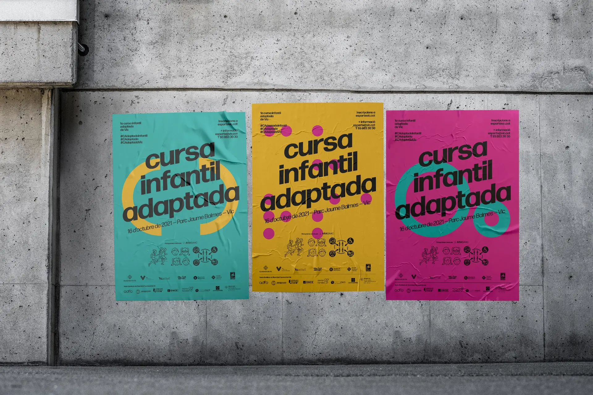 Cursa adaptada infantil ciutat de Vic - Alucina estudi de branding i disseny gràfic - Osona - Barcelona