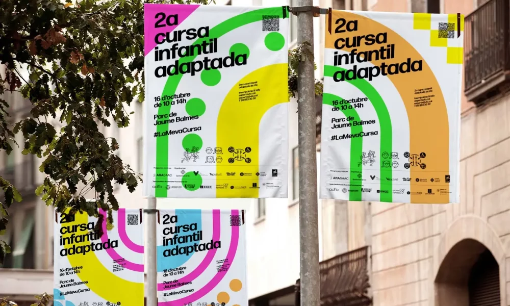 Cursa adaptada infantil ciutat de Vic - Alucina estudi de branding i disseny gràfic - Osona - Barcelona